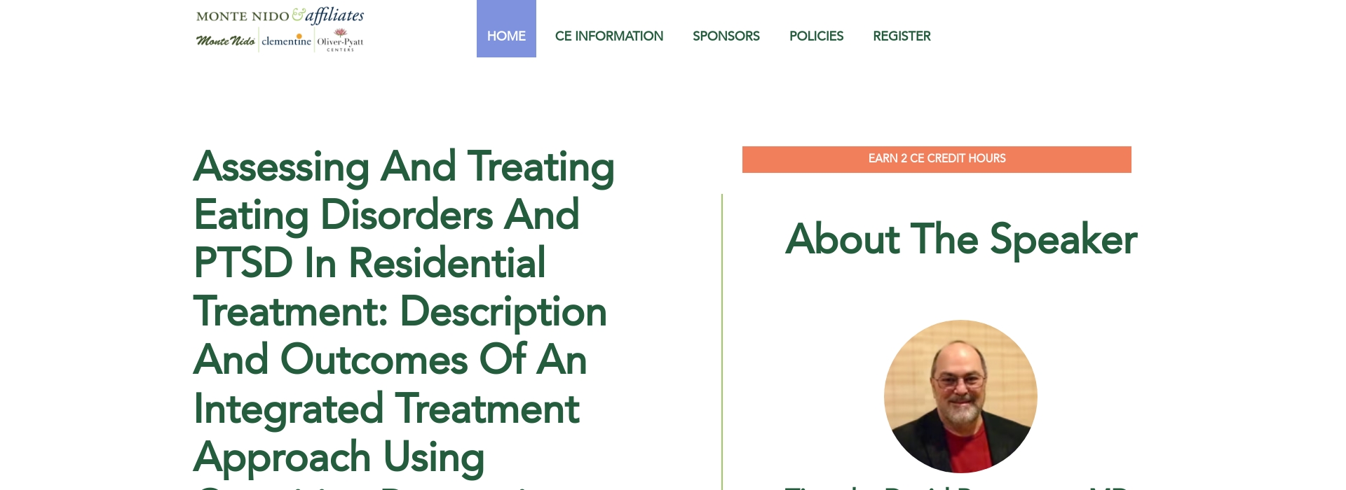 Assessing and Treating Eating Disorders and PTSD in Residential