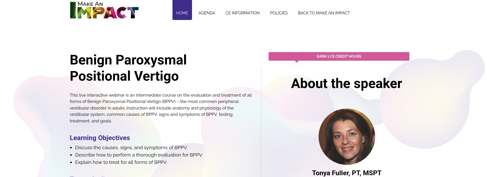 Benign Paroxysmal Positional Vertigo