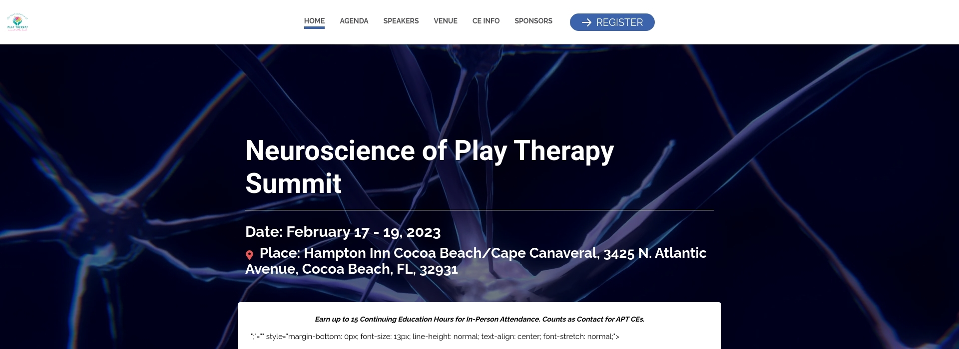 Neuroscience of Play Therapy Summit